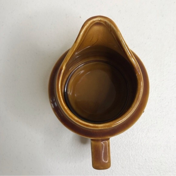 Vintage 1960s Royal Sealy Creamer Brown Pattern Made in Japan 5 X 3.5 Inches - Picture 6 of 11